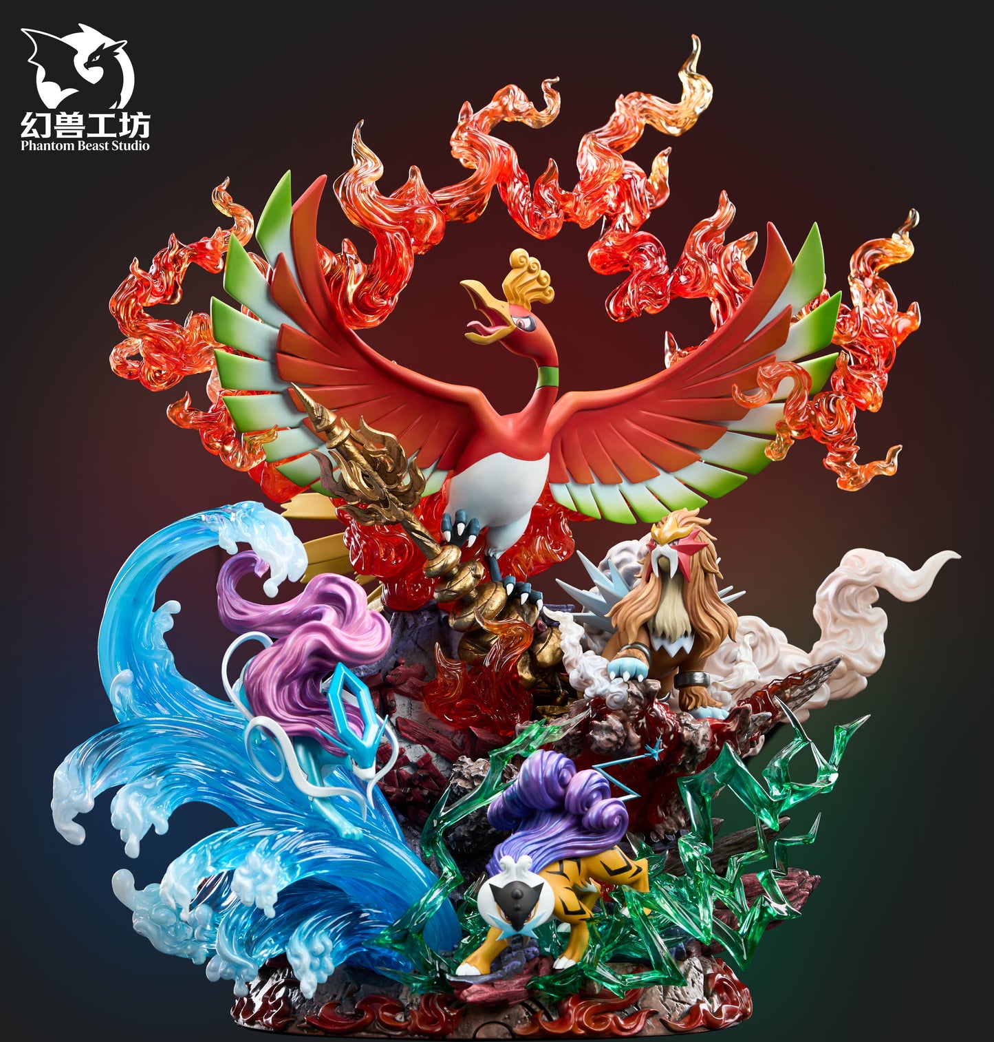 【Pre-sale】Ho-Oh and Legendary beasts with LED-Phantom Beast Studio