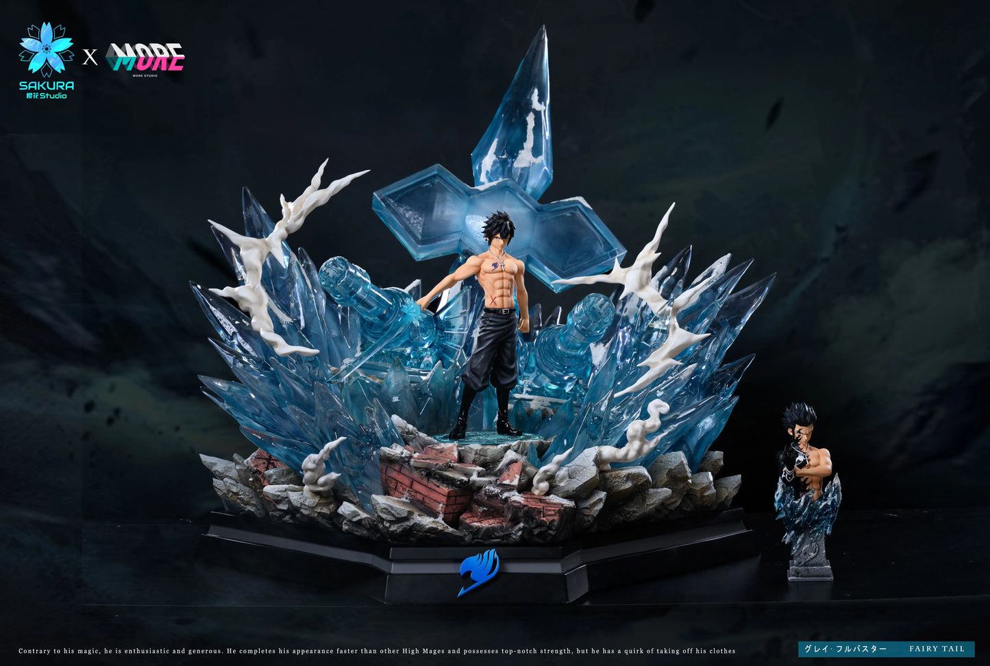 【Pre-sale】1/6 Scale Gray Fullbuster with LED-FAIRY TAIL-Sakura Studio × More Studio