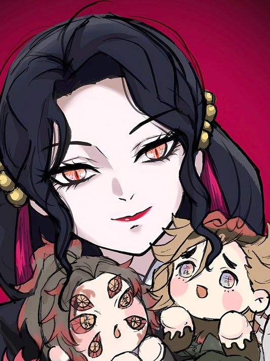 【Pre-sale】Decorative Painting of Akaza with Dolls-XingKong Studio