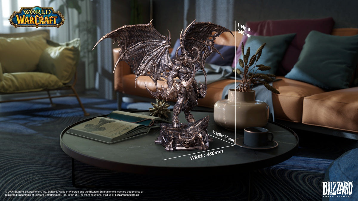 Blizzard Entertainment - World of Warcraft Illidan Stormrage Bronze Collector's Edition Statue BLZ013 (Licensed)