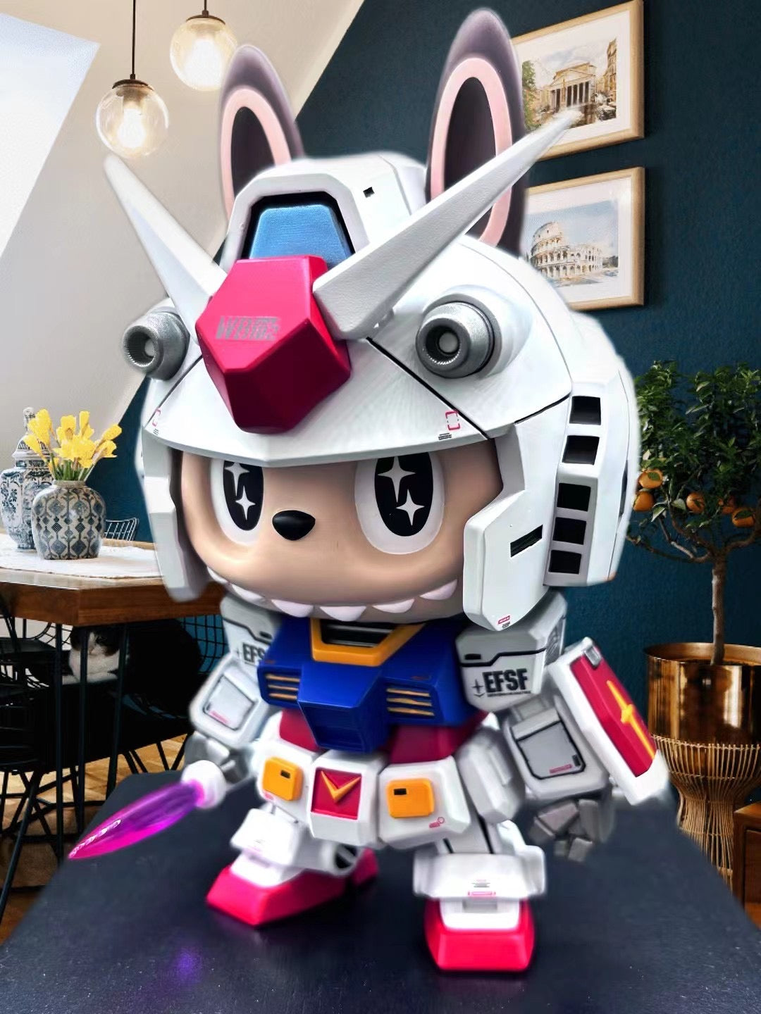 Labo　玉鋼　4kg YMG Studio - Labubu cos RX-78-2 Gundam | 拉布布cos 元祖高达– Dreamy-gk