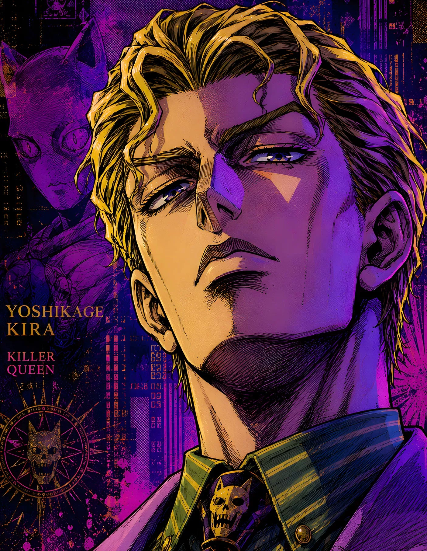 【Pre-sale】Decorative Painting of Kira Yoshikage-JoJo's Bizarre Adventure-H2 Studio