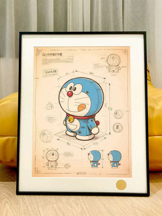 【Pre-sale】Decorative Painting of Design Draft of Doraemon-XingKong Studio