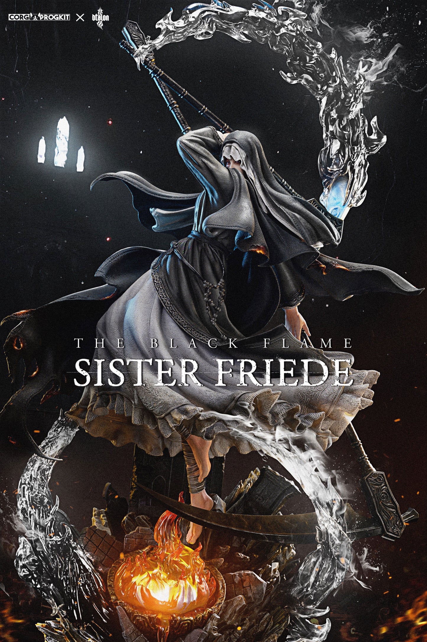 CorgiProGkit x Dtalon - Dark Souls 3 The Black Flame Sister Friede | 黑暗之魂3 芙莉德修女