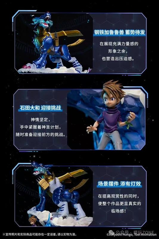 Bandai Namco - Licensed Ishida Yamato with MetalGarurumon | 版权 石田大和 钢铁加鲁鲁兽