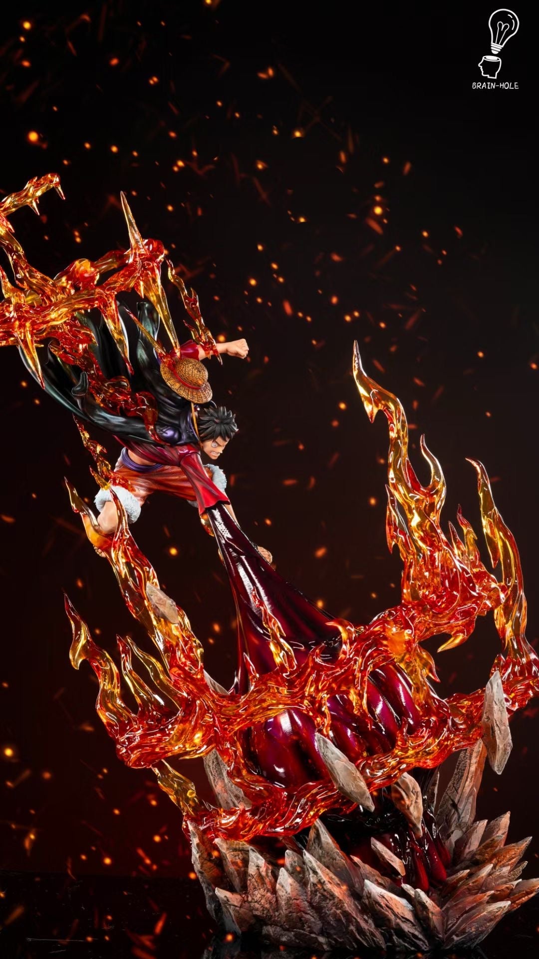 Brain Hole Studio - Red Roc Luffy | 业火拳枪 路飞