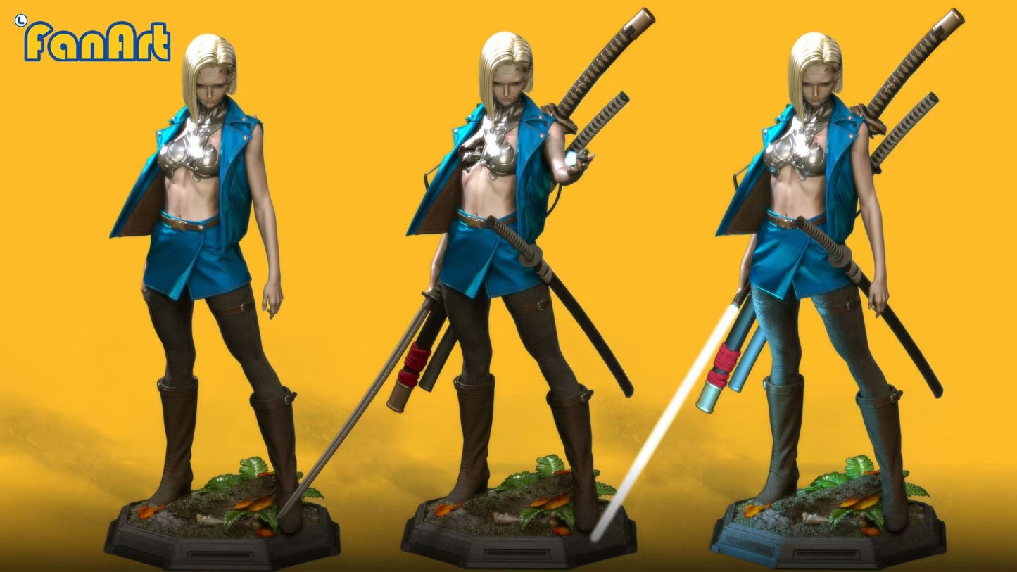 Fanart Studio - Cyberpunk Android 18 | 赛博朋克 Android 18号