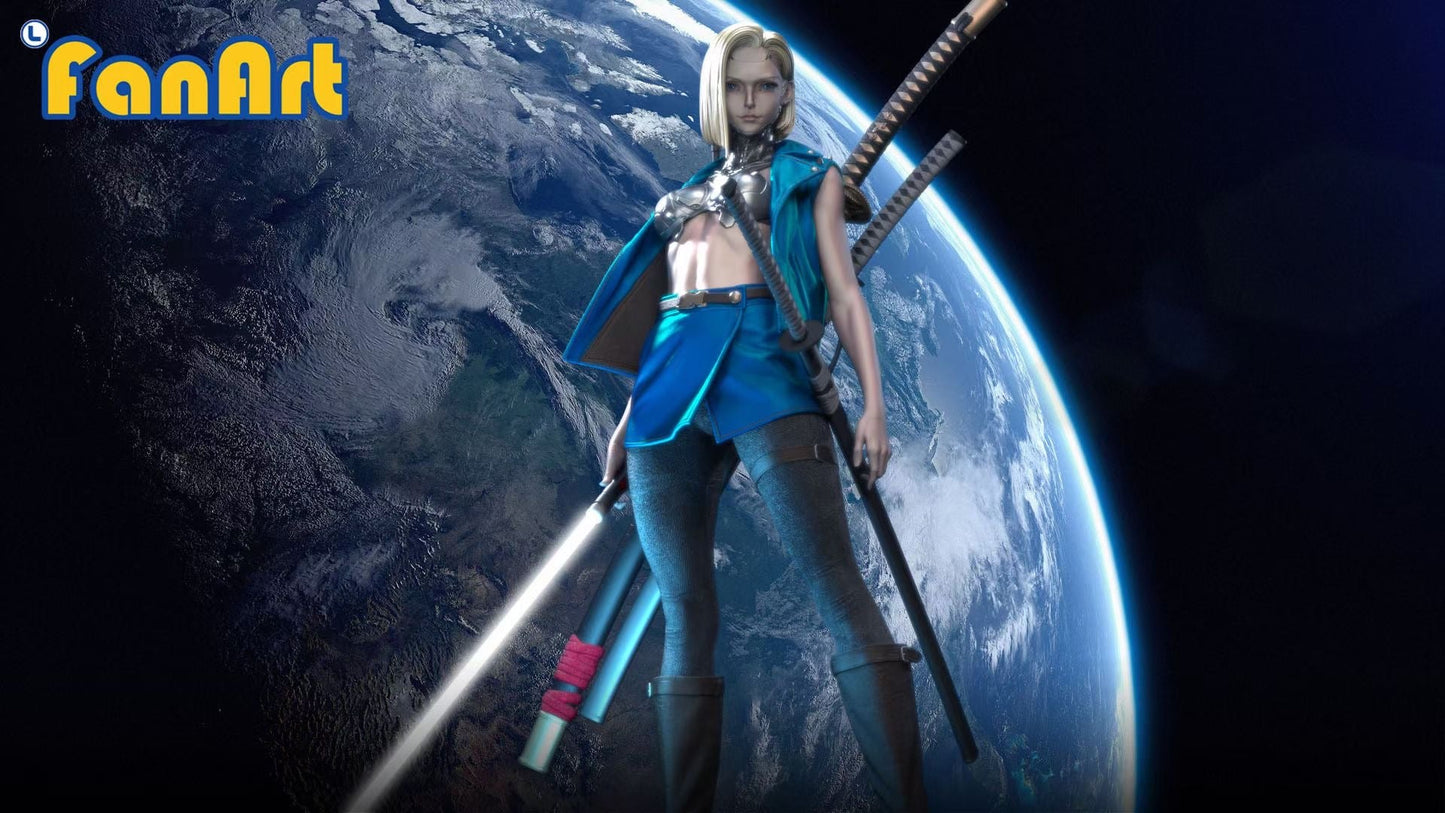 Fanart Studio - Cyberpunk Android 18 | 赛博朋克 Android 18号