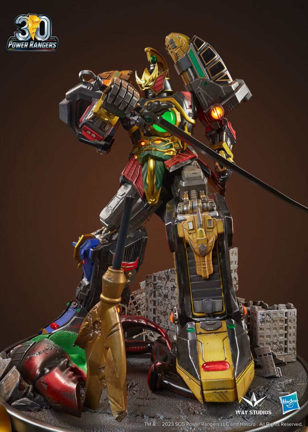 Way Studio - Licensed 30 Years Anniversary Power Rangers Megazord | 30周年恐龙战队迈克佐德