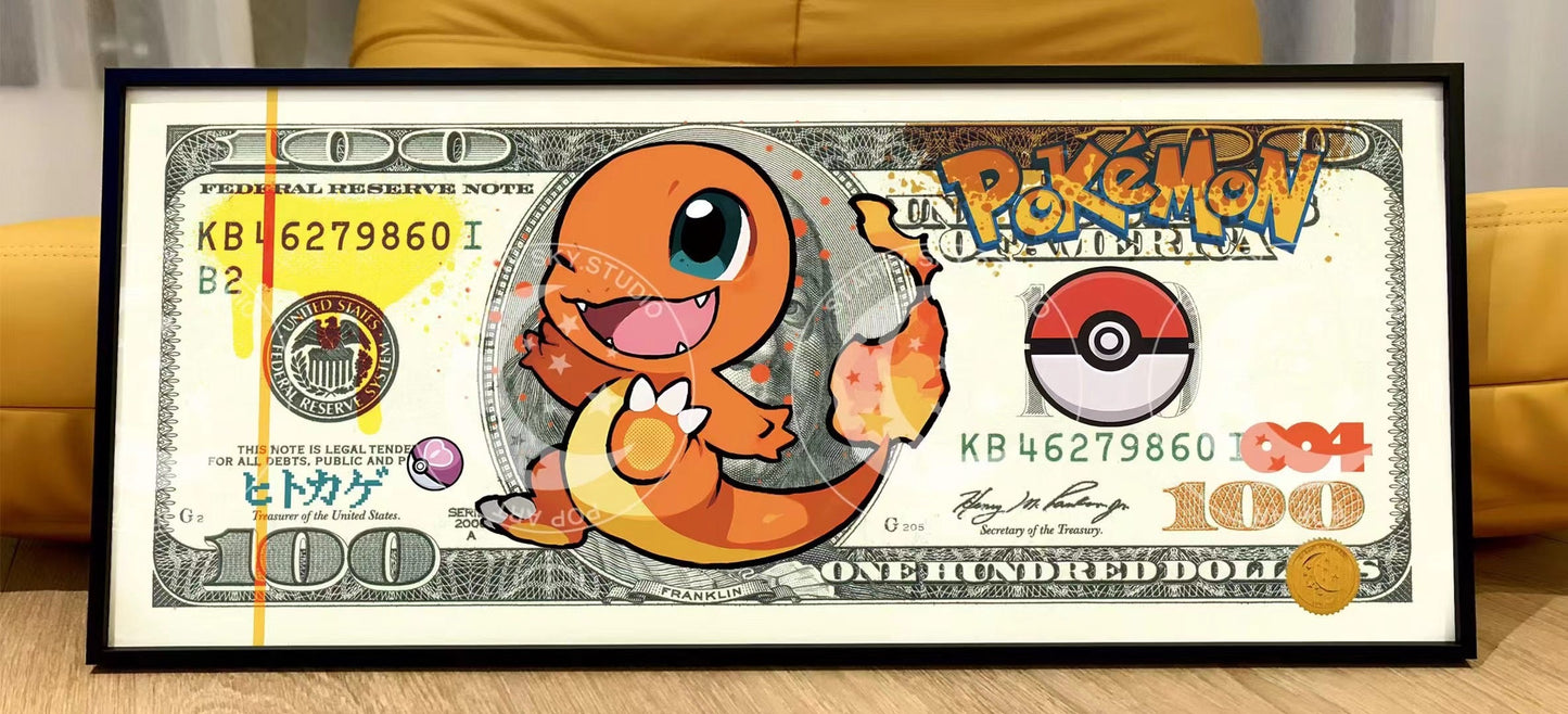 Starry Sky - Pokémon Dollar Bill | 宝可梦美金版画