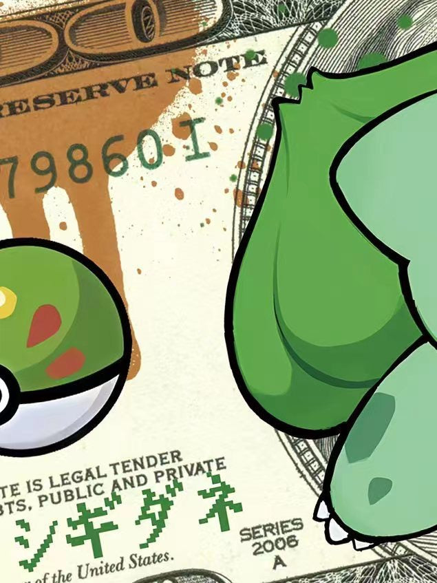 Starry Sky - Pokémon Dollar Bill | 宝可梦美金版画