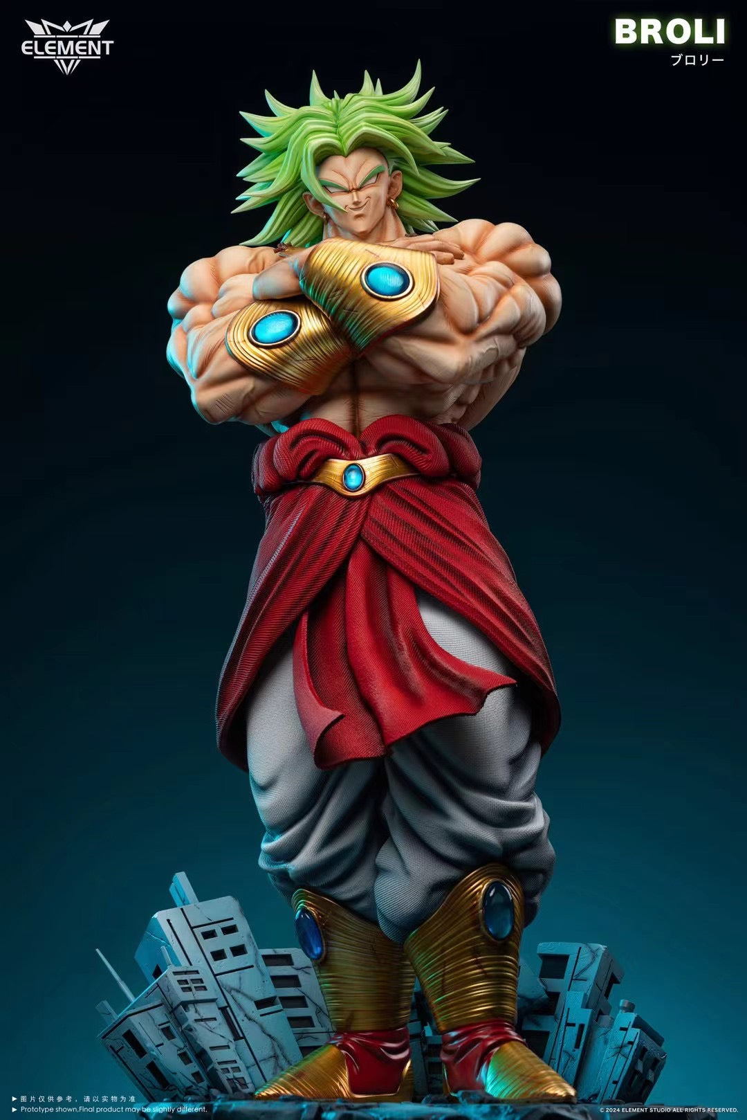 Element Studio - Original artwork classic arms crossed pose Broly | 原畫經典抱胸姿勢布羅利