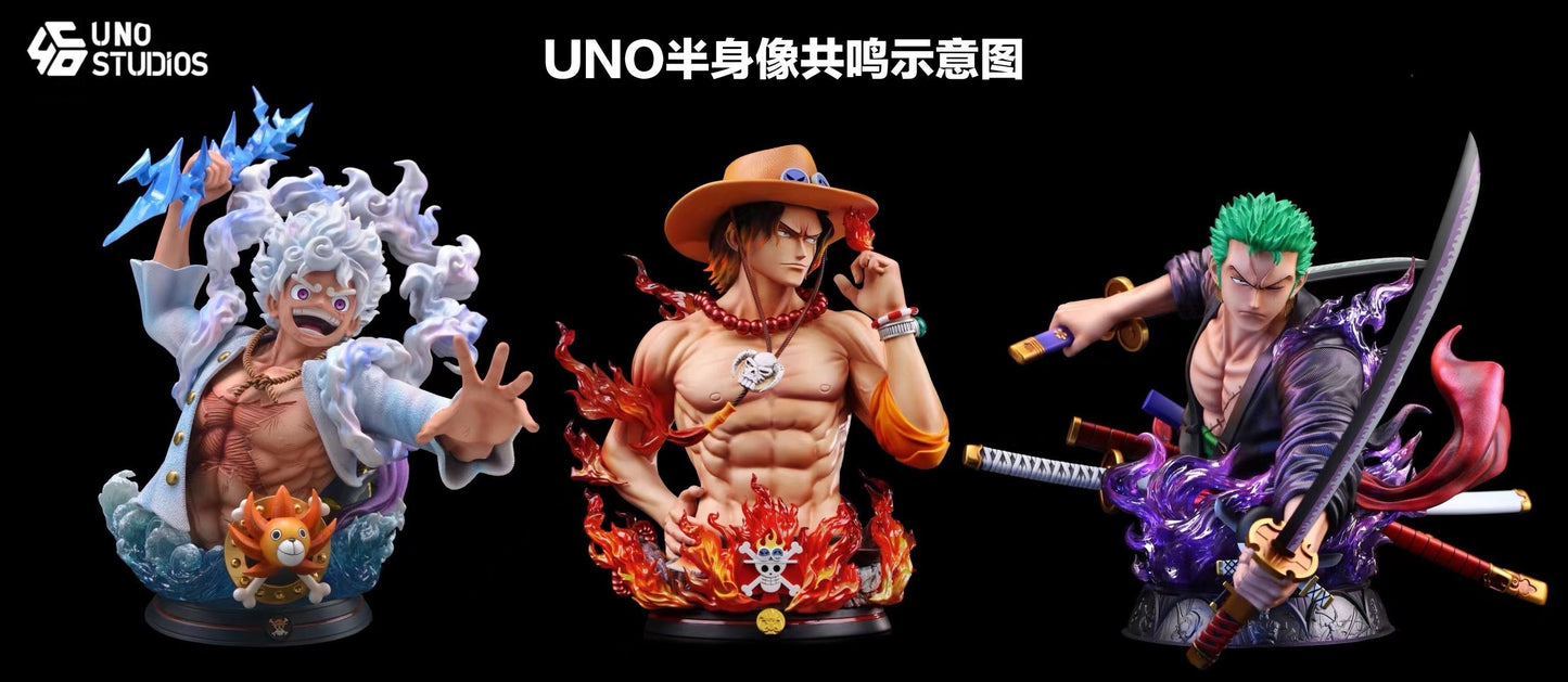 UNO Studio - Portgas D. Ace Desk Display Bust | 波特卡斯·D·艾斯 桌摆件胸像