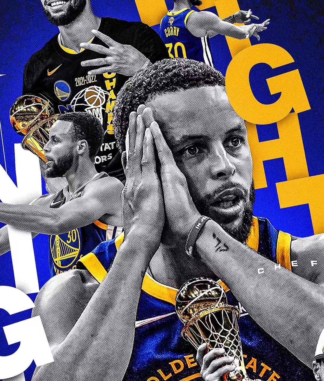Starry Sky - NBA Stephen Curry (Decorative Art Painting) | NBA 斯蒂芬·库里 (装饰画)