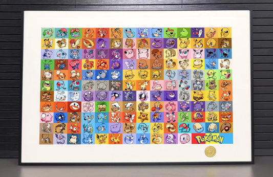 H2 Studio - Pokémon First Generation (Decorative Art Painting) | 宝可梦第一世代 (装饰画)