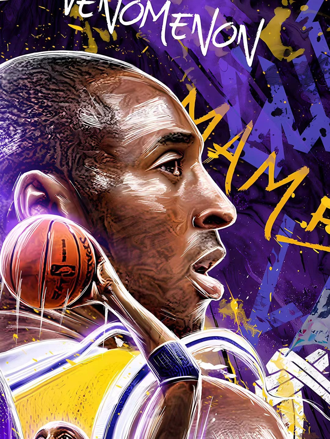 Starry Sky - NBA Kobe Bryant (Decorative Art Painting) | NBA 科比 布莱恩特 (装饰画)