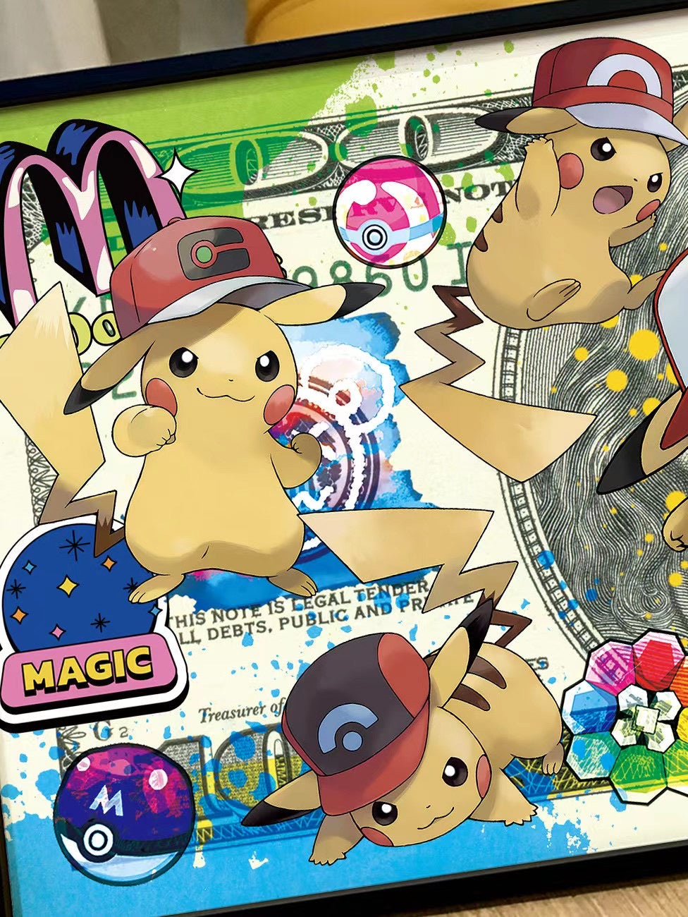 Starry Sky - Pokémon Dollar Bill 2.0 | 宝可梦美金版画 2.0