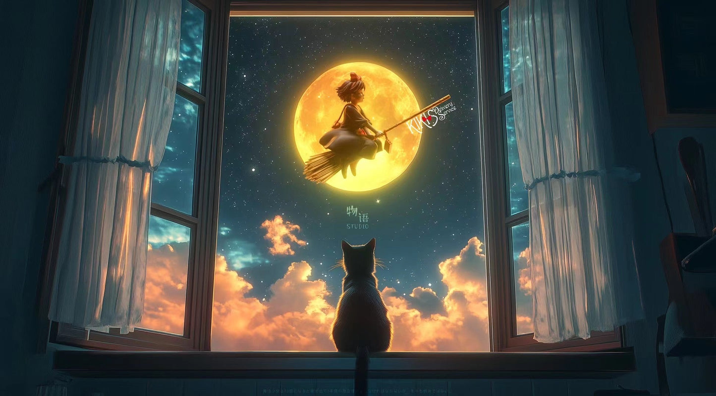 WuYu Studio - Kiki's Delivery Service (Desktop Series) | 魔女宅急便 (魔女宅急便)