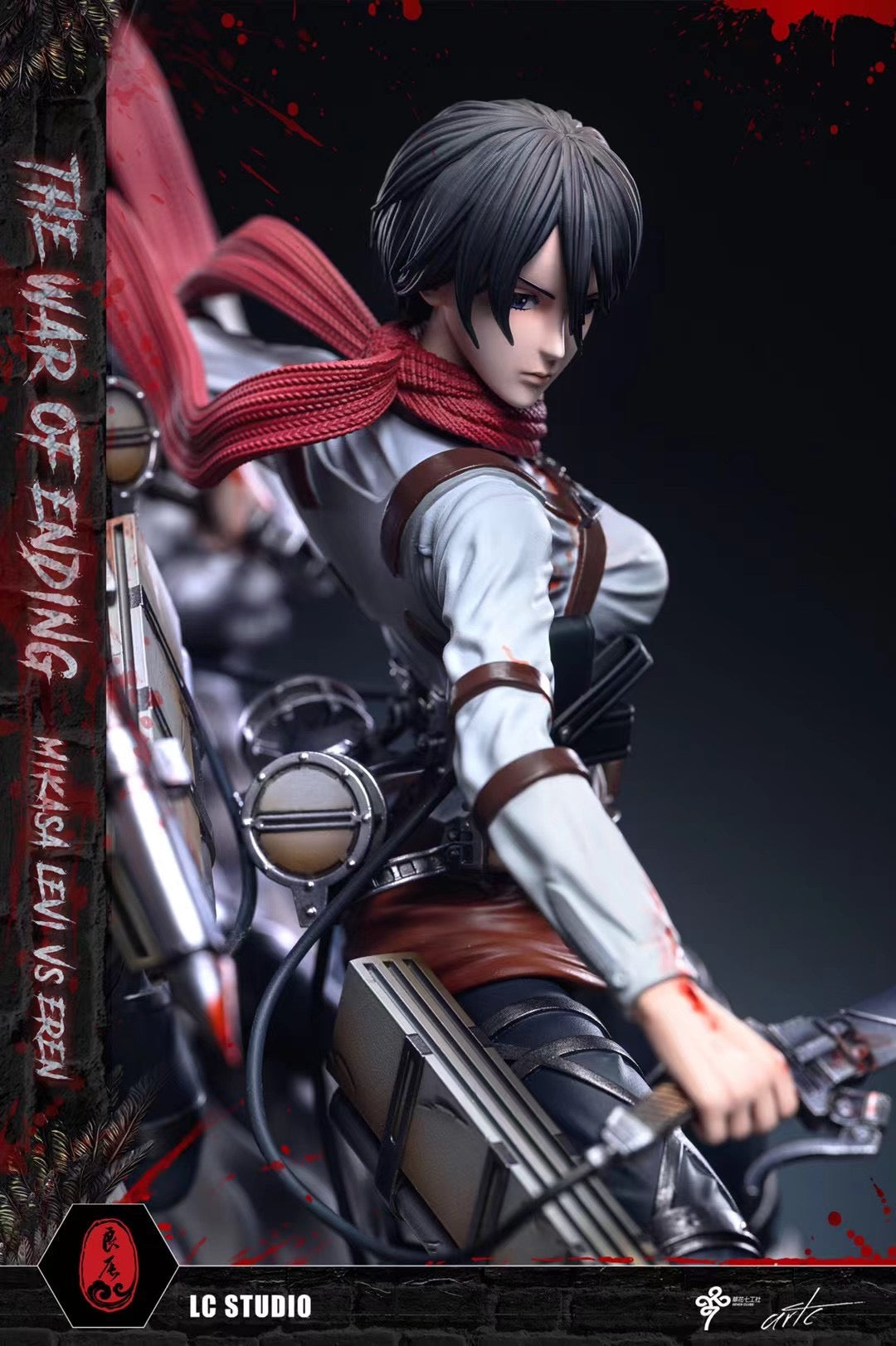 リヴァイ　ミカサ　エレン 進撃の巨人』よりミカサ＆リヴァイ＆エレンのフィギュアが再生産