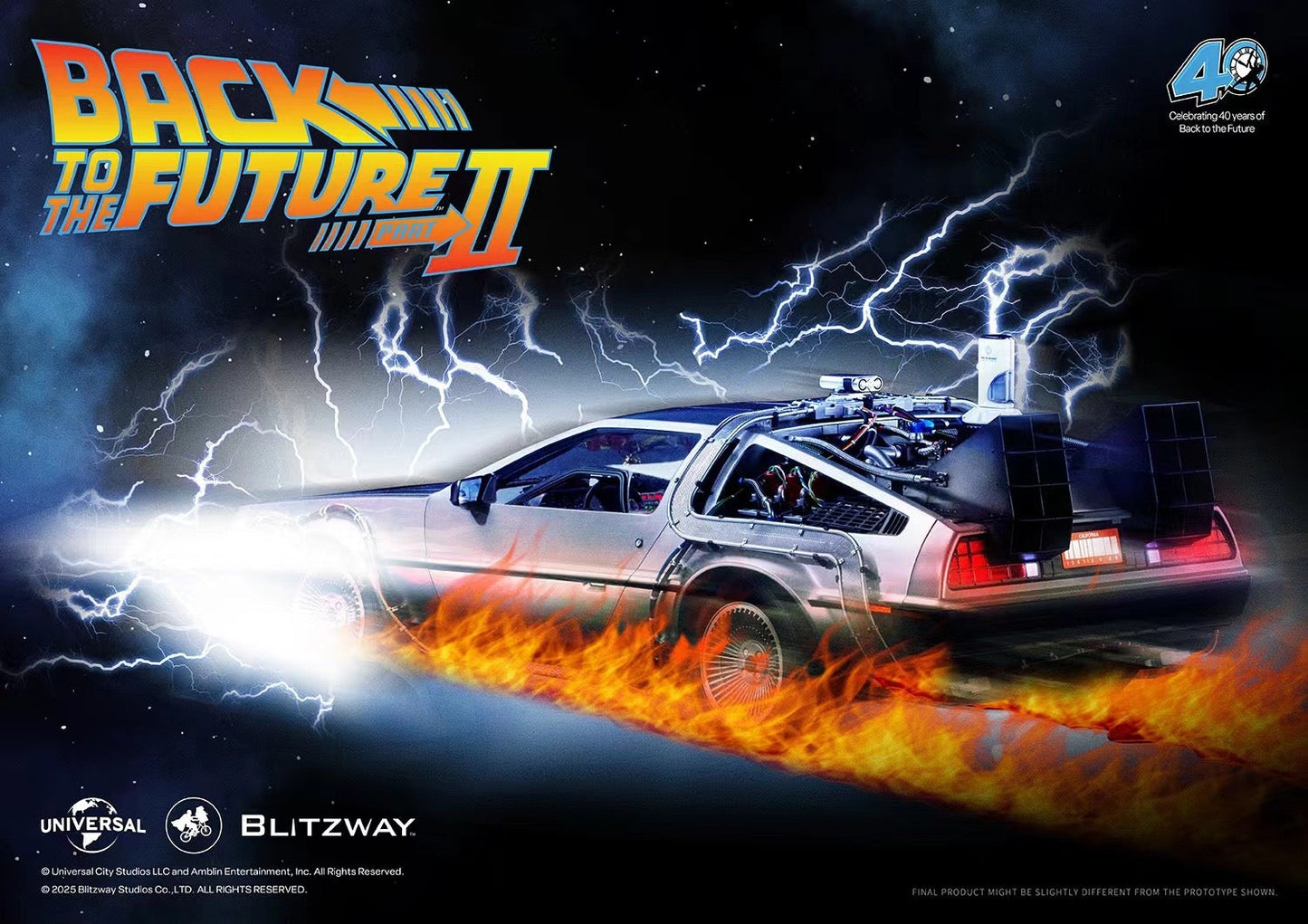 Blitzway - Licensed Back to the Future Part II Time Machine BW-UMS12201 | 版权 回到未来2 时光飞车 BW-UMS12201