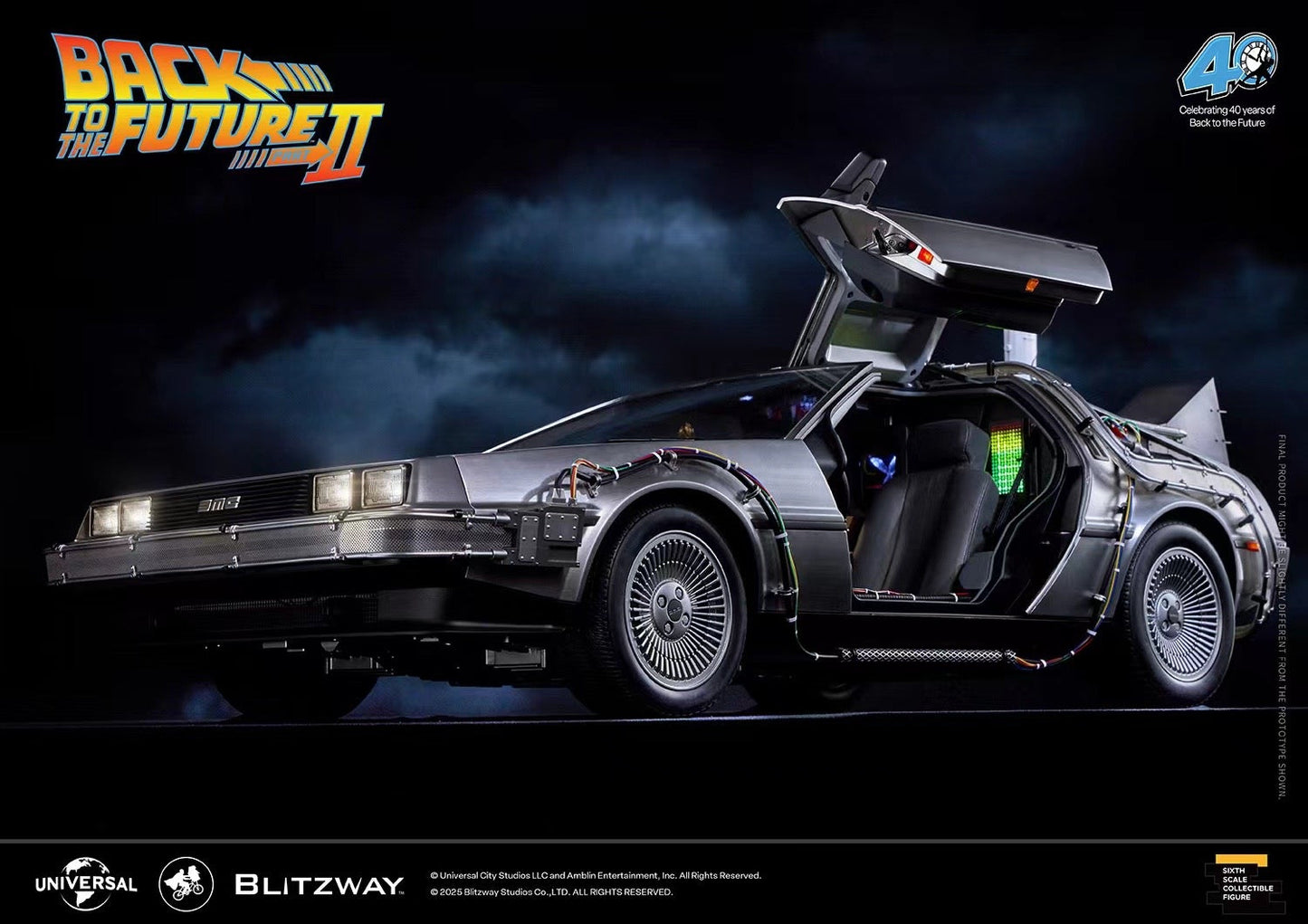 Blitzway - Licensed Back to the Future Part II Time Machine BW-UMS12201 | 版权 回到未来2 时光飞车 BW-UMS12201
