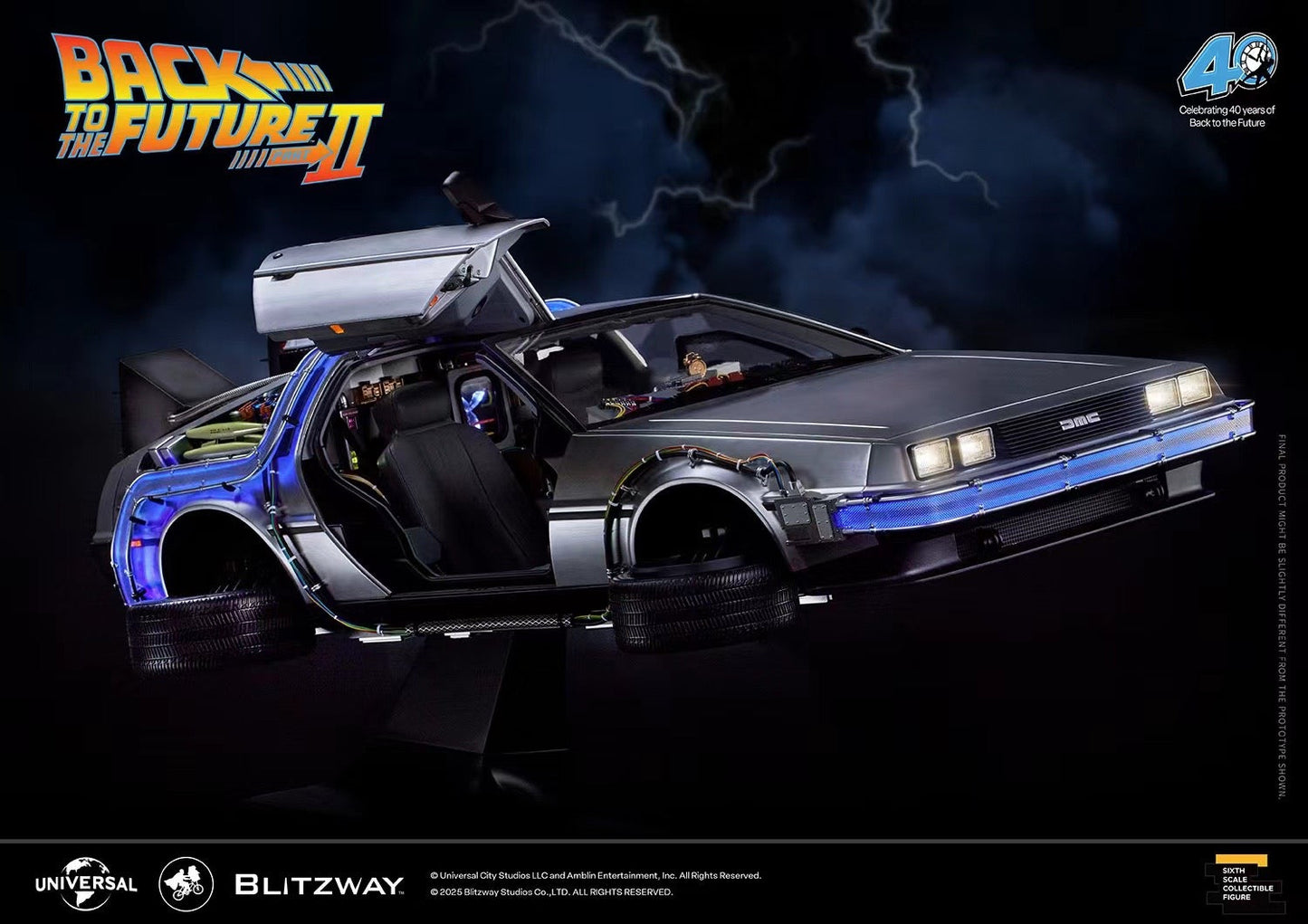 Blitzway - Licensed Back to the Future Part II Time Machine BW-UMS12201 | 版权 回到未来2 时光飞车 BW-UMS12201