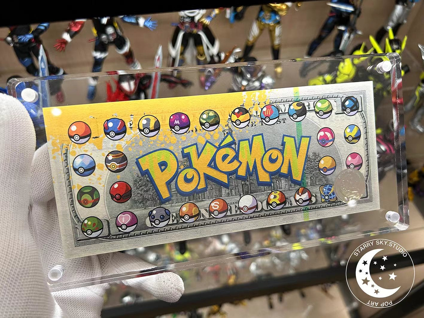 Starry Sky - Pikachu Justice League US Dollar Brick | 皮卡丘正义联盟美金砖