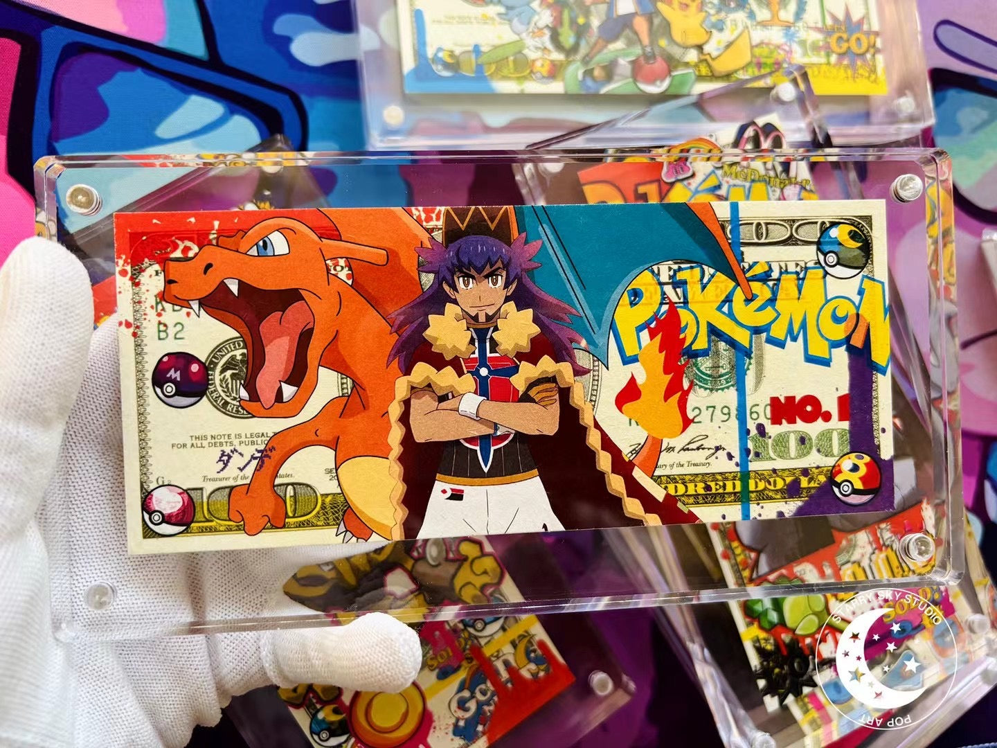 Starry Sky - Pokémon Masters Eight USD Edition Print Block | 宝可梦八大师美金版画砖