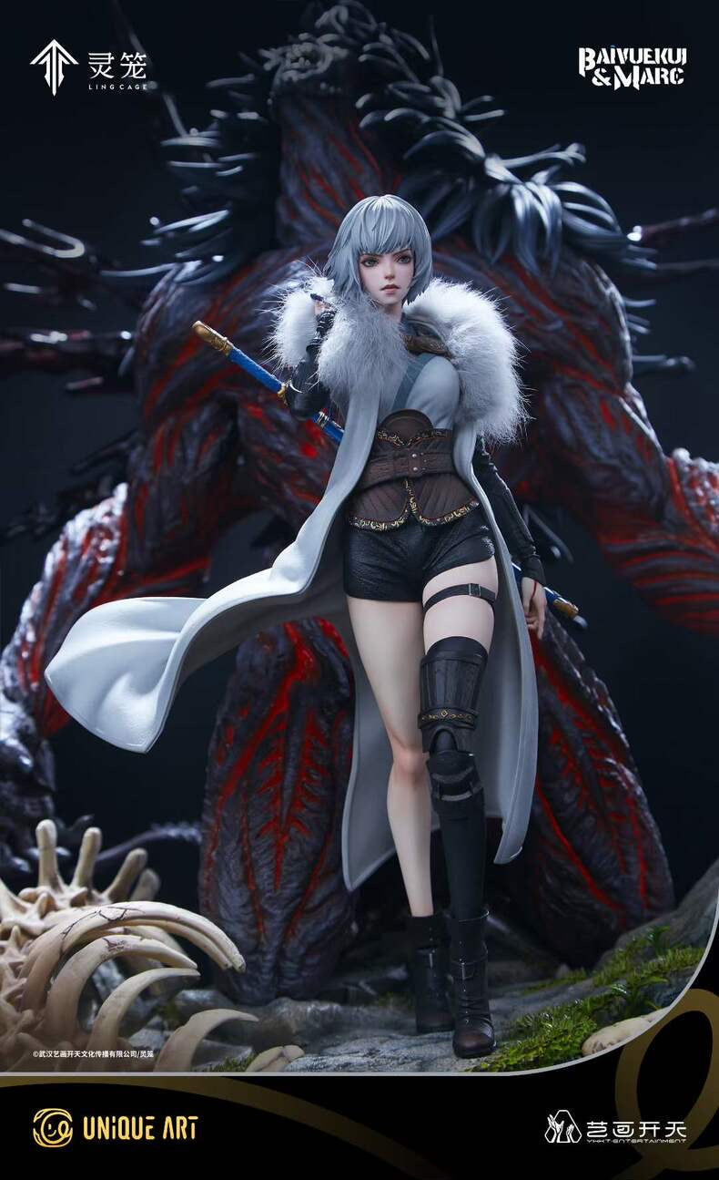 Unique Art Studio - Licensed Ling Cage Bai Yue Kui | 版权 灵笼 白月魁