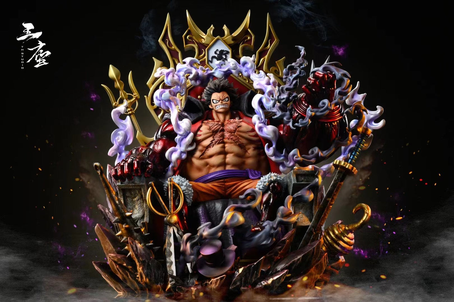 TH Studio - Conqueror's Haki Luffy on Throne | 王座霸王色路飞