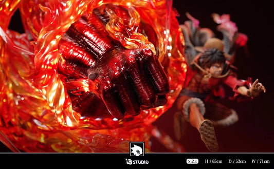 LB Studio - Ruĝa Rok Luffy | Infera Pugno kaj Pafilo Luffy