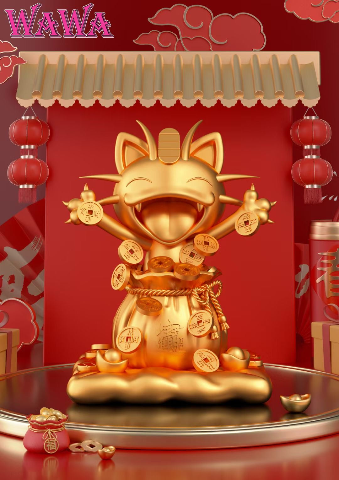 WAWA Studio - Lucky Meowth | 招财喵喵