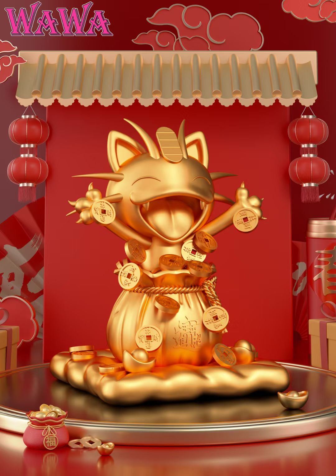 WAWA Studio - Lucky Meowth | 招财喵喵