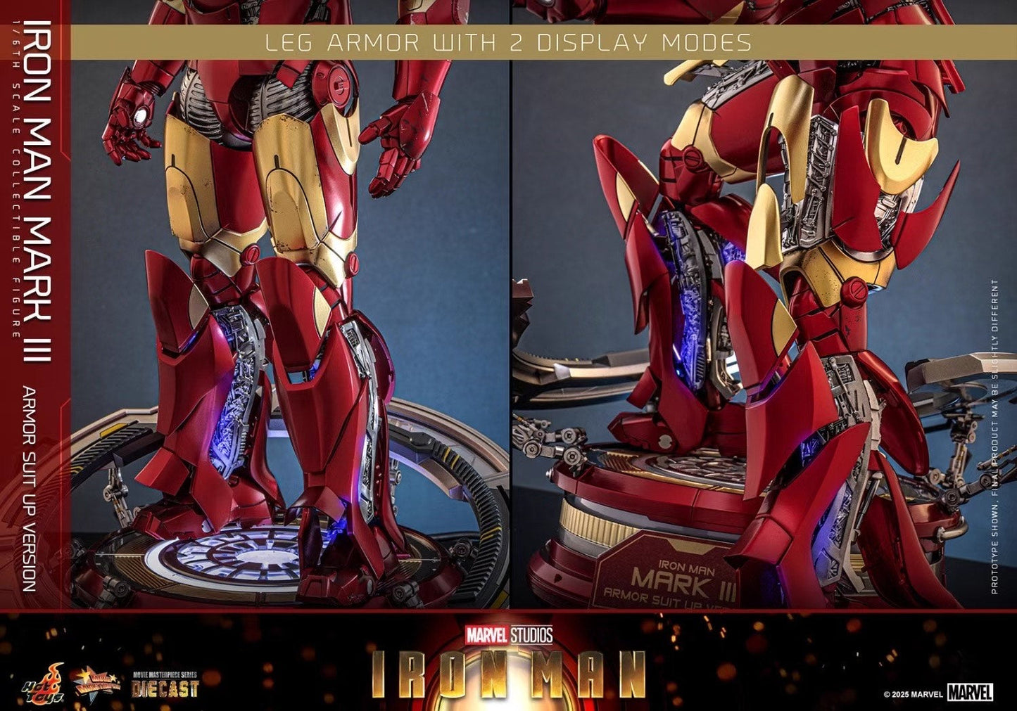 Hot Toys - Licensed Iron Man Mark 3 (Armor Suit Up Version) | 版权 钢铁侠Mark3 (着甲版)
