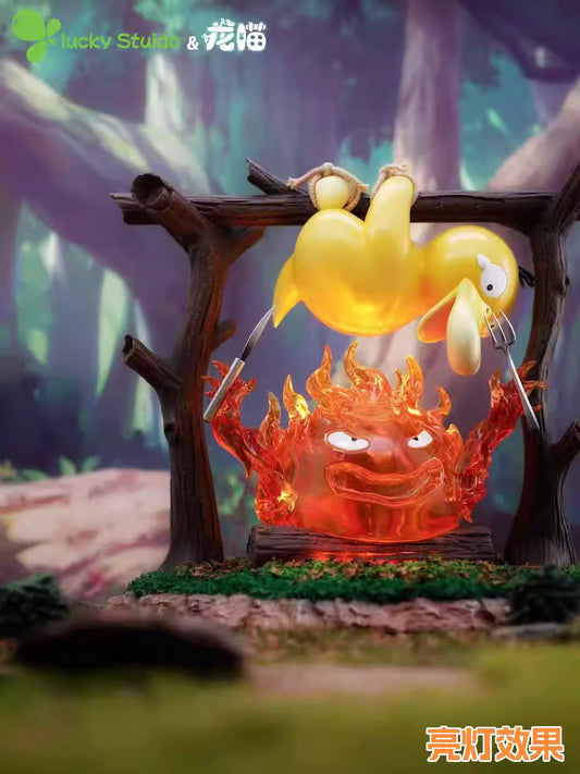 【Pre-sale】Psyduck and Calcifer with LED-Lucky Studio and LongMiao Studio
