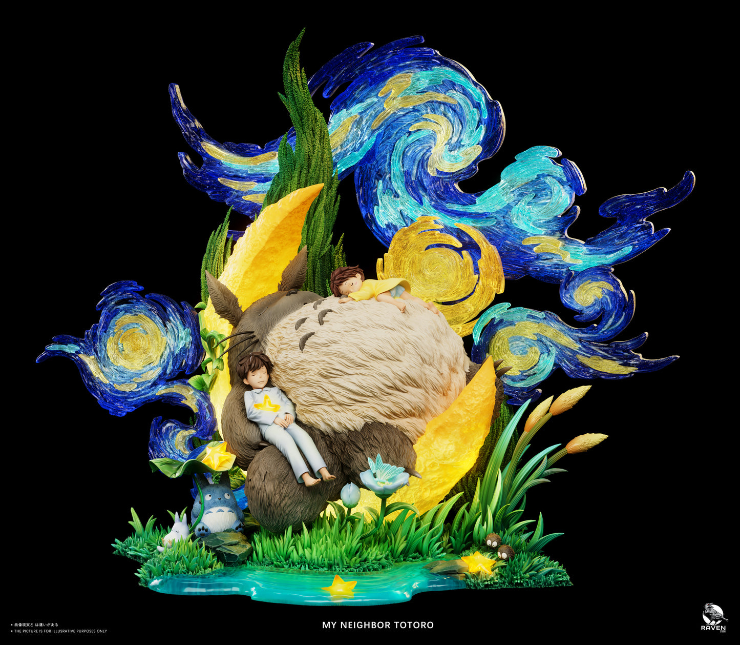 【Pre-sale】Totoro Under Starry Sky-My Neighbor Totoro-Raven Studio