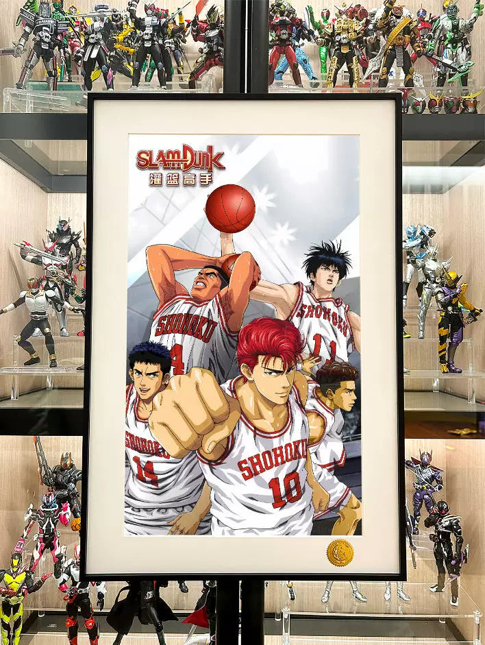 【Pre-sale】Decorative Painting of White Clothes Hanamichi Sakuragi, Kaede Rukawa, Tsuyoshi Akagi, Hisashi Miyagi and Ryota Miyagi-Slam Dunk-XingKong Studio