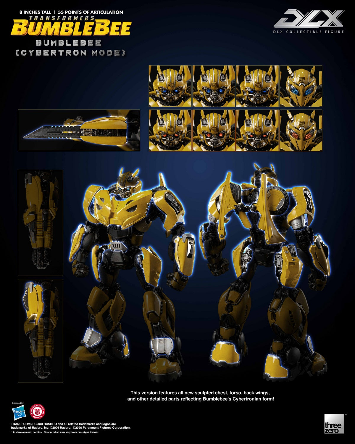 Threezero - Transformers: Bumblebee DLX Bumblebee (Cybertron Mode) 3Z10490W0 (Licensed)