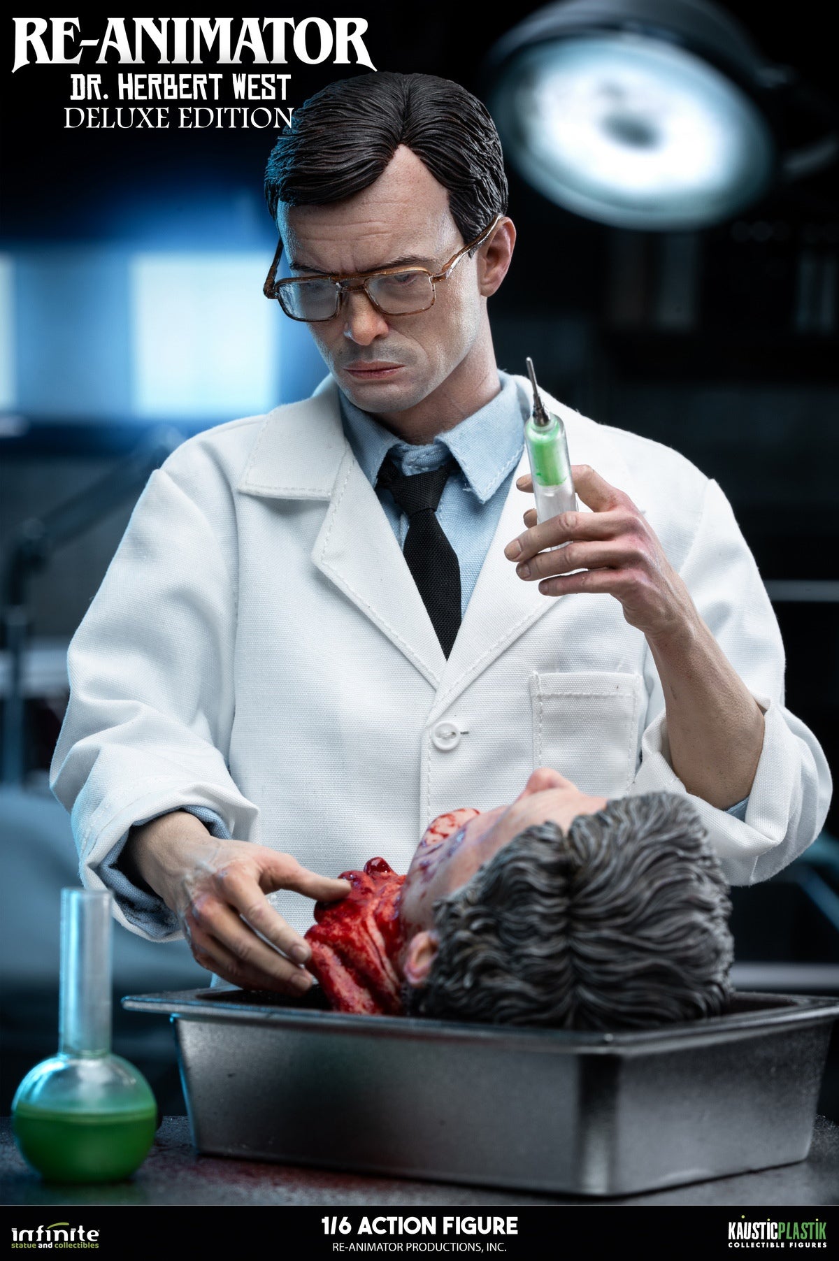 Infinite Statue - RE-ANIMATOR DOCTOR HERBERT WEST 1/6 ACTION FIGURE (Licensed)