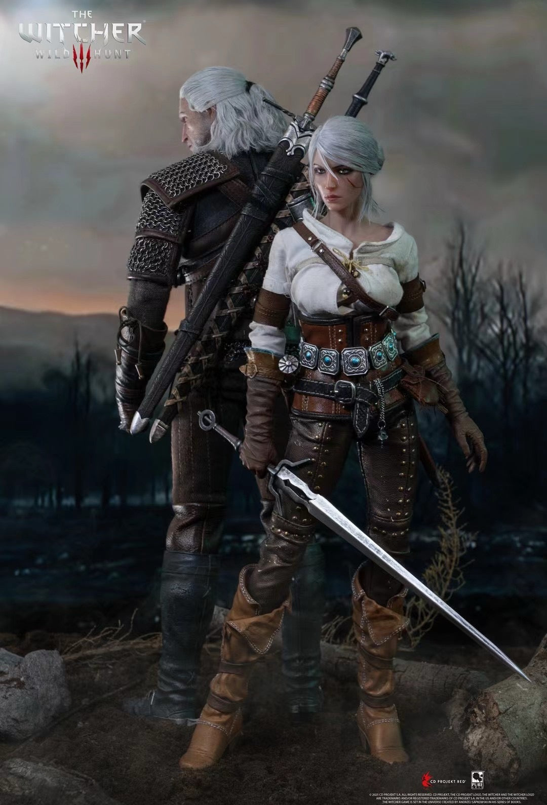 PureArts - Licensed The Witcher 3: Wild Hunt Ciri of Cintra 1/6 Scale Articulated Figure | 版权 巫师3: 狂猎 希里1/6可动关节人偶