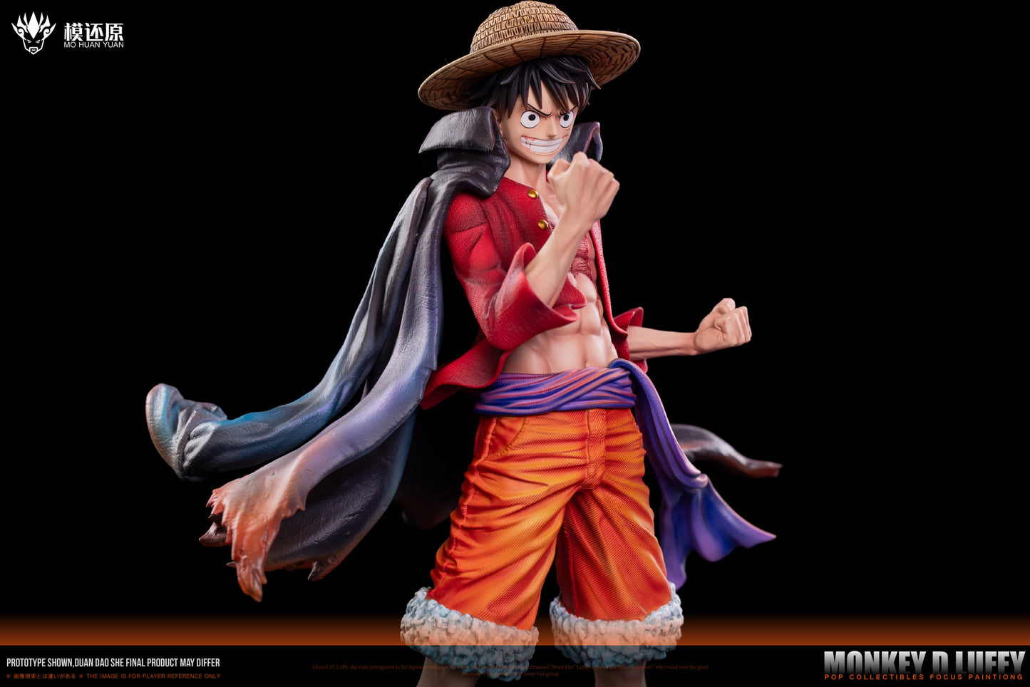 モンキー・D・ルフィ/ Monkey D. Dragon Model restoration Studio Assemble Figures フィギュア ガレージキットシーンの台座 Ver.1/6 スケール模還原 POP 鬼島路飛 魯夫 航海王 和之國篇