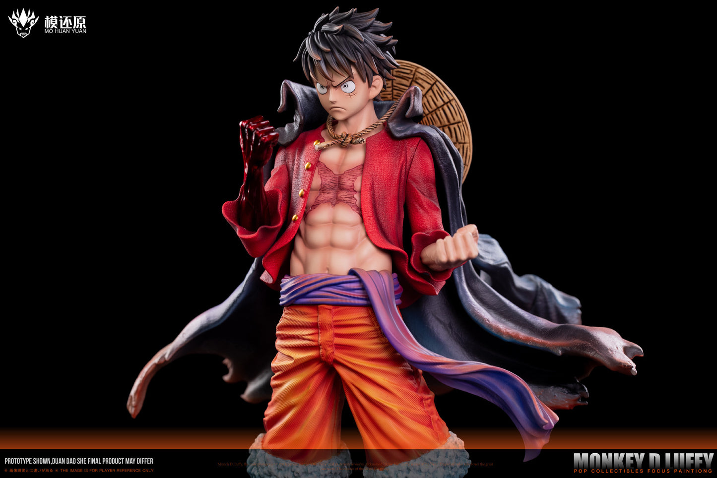 モンキー・D・ルフィ/ Monkey D. Dragon Model restoration Studio Assemble Figures フィギュア ガレージキットシーンの台座 Ver.1/6 スケール模還原 POP 鬼島路飛 魯夫 航海王 和之國篇