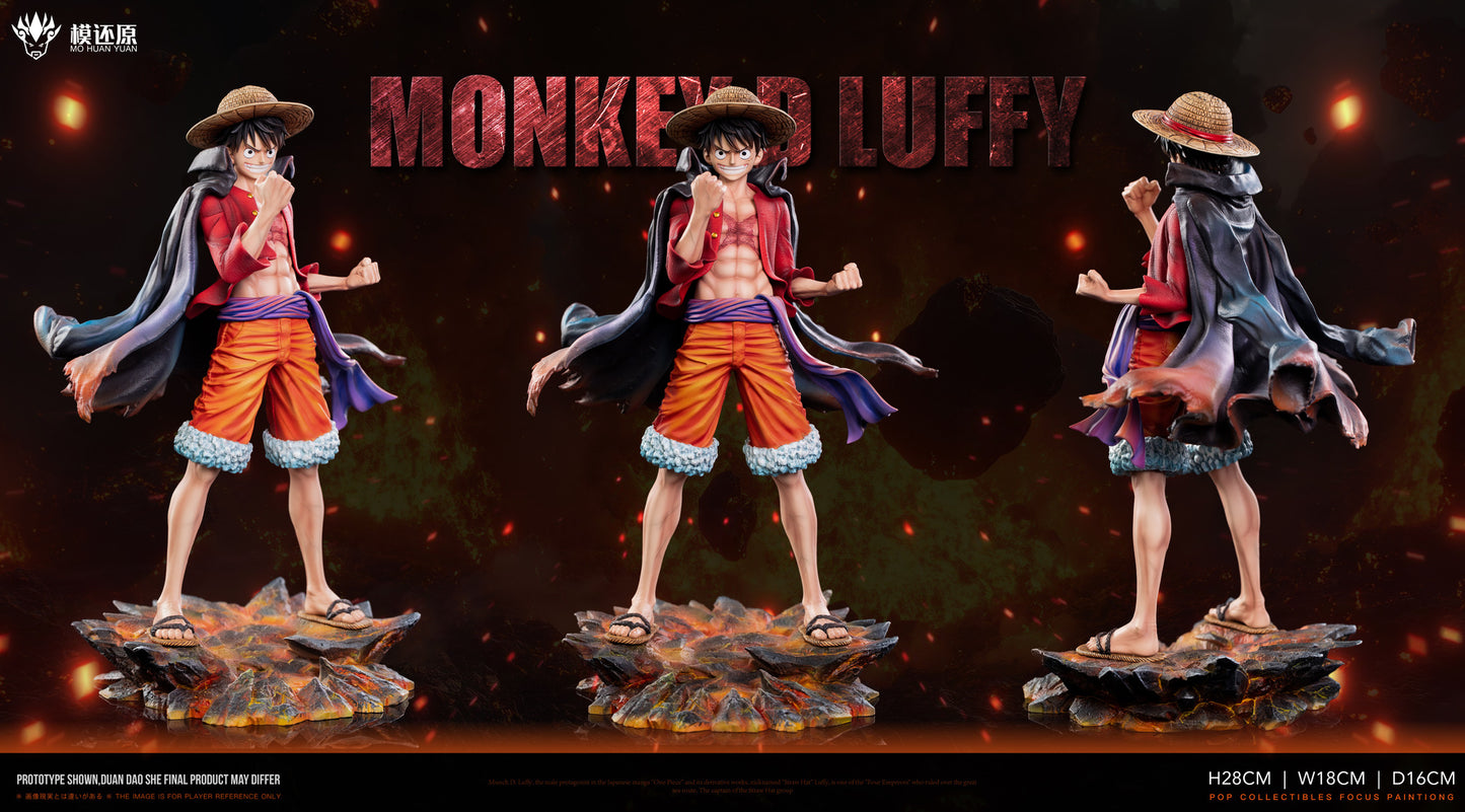 モンキー・D・ルフィ/ Monkey D. Dragon Model restoration Studio Assemble Figures フィギュア ガレージキットシーンの台座 Ver.1/6 スケール模還原 POP 鬼島路飛 魯夫 航海王 和之國篇
