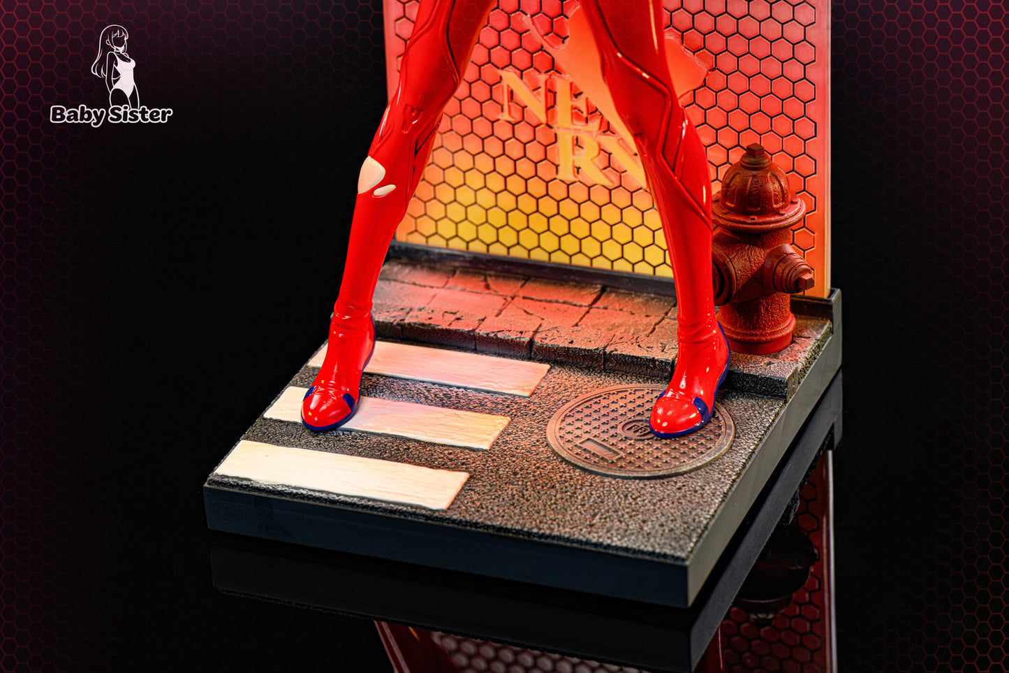 Soryu Asuka Langley惣流・アスカ・ラングレーEVA Assemble Figuresフィギュア ガレージキットシーンの台座 Ver.1/6 スケール Baby Sister Studio 限定販売 収蔵級手作り樹脂塗装済み完成品