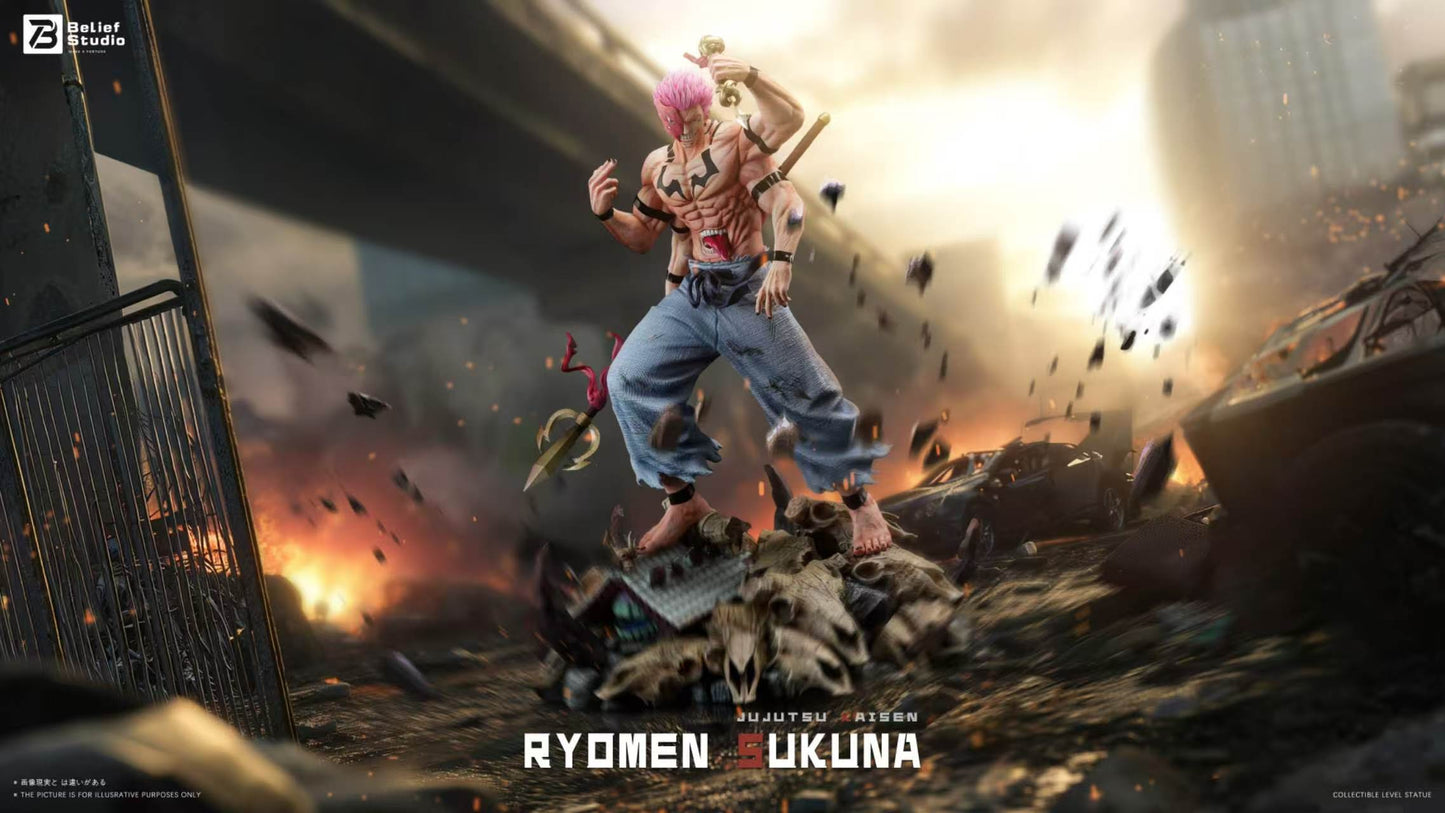 Belief Studio - Ryomen Sukuna Standing Pose Jujutsu Kaisen  1/6 Scale Statue(GK)