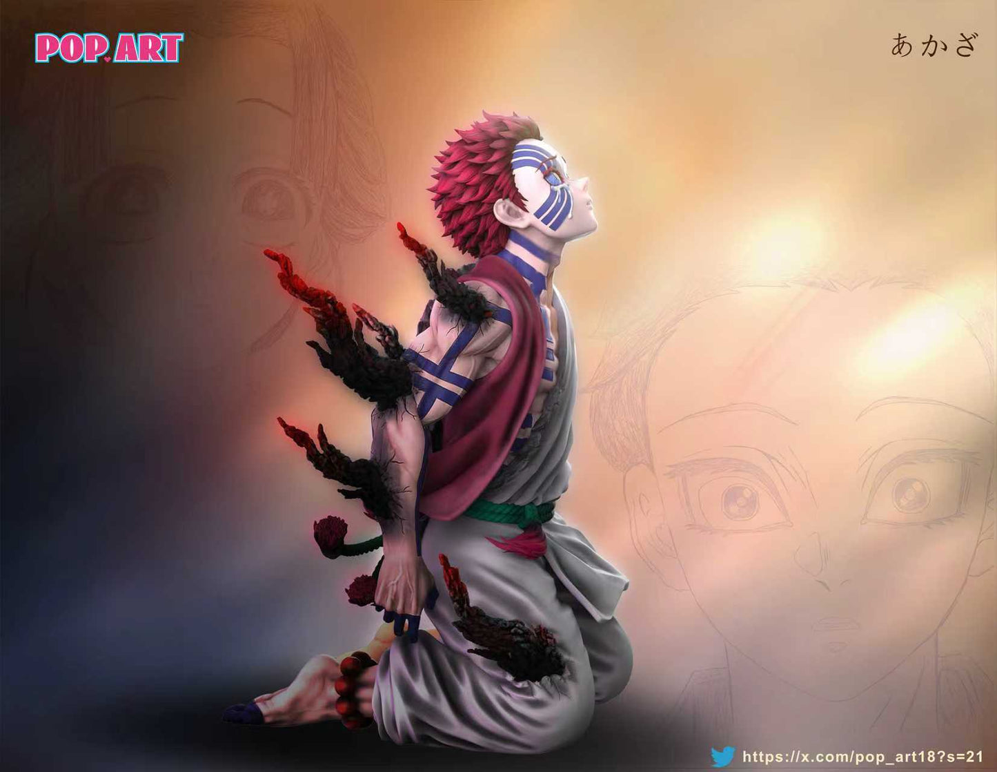 Spot goods POP.ART Studio - Akaza & Koyuki 1/6 Statue(GK)