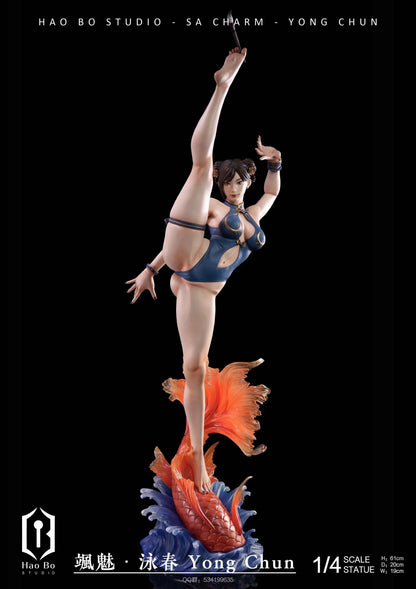 HAO BO Studio - Chun-Li Sa Charm Yong Chun Street Fighter  1/4 Scale Statue(GK)