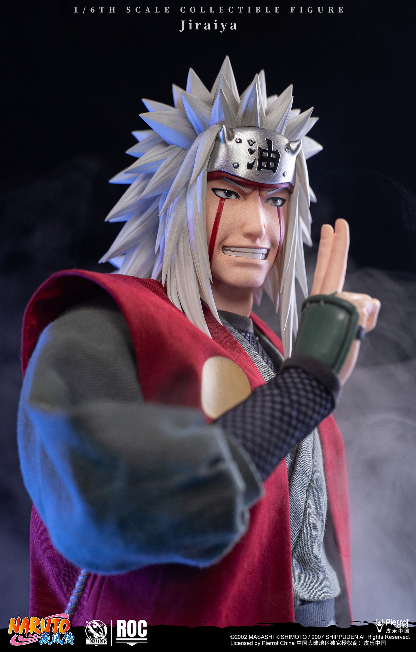 ROCKETTOYS Studio - Shippuden Jiraiya 1/6 Scale Action Figure ROC-019 No. ROC-020 (Licensed)