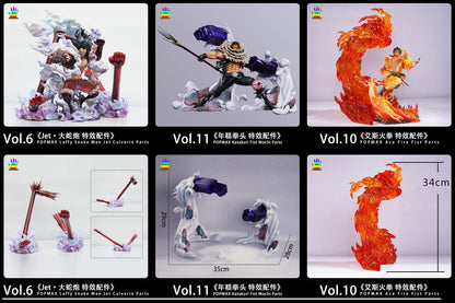 Jacksdo Studio - Snakeman Fist, Katakuri Fist & Ace Fire Fist (POPMAX Parts) | 蛇人拳头,卡二拳头 & 艾斯火拳 (POPMAX Parts)