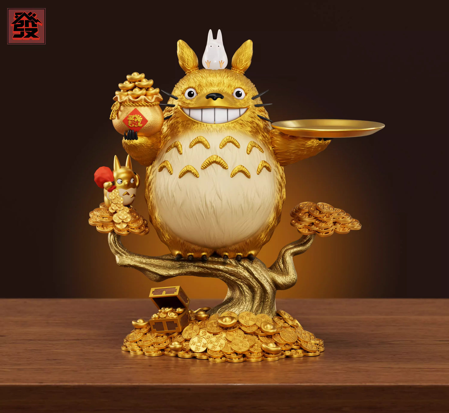 【Pre-sale】Wealth Attraction Golden Totoro-Fa Studio
